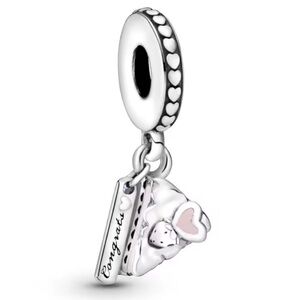 NWOT Celebration Cake Dangle Charm Sterling Silver 925